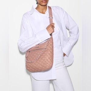 MZ Wallace Dusty Rose Crosby Sienna Crossbody